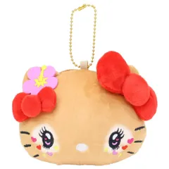 ハローキティ ミニポーチ コギャルダイカットコスメポーチ 平成レトロ コギャルシリーズ ハイビスカス柄 サンリオ ヤスダ通商 小物入れ キャラクター グッズ 