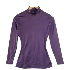 UNDER ARMOUR(アンダーアーマー) 紫 長袖 Tシャツ スポーツ SM ポリエステル ブレンド