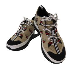 【中古】 BURBERRY バーバリー LOWVER-A1435 スニーカーベージュ 約24.5-25.0cm レディース A2405862 【無料ギフトラッピング承ります】