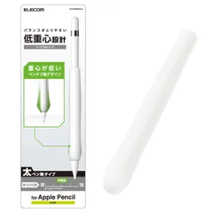 【新品・5営業日で発送】ELECOM エレコム アップルペンシル用 第1世代／太軸／ペンタブ風グリップ／クリア(TB-APEGFWCCR)