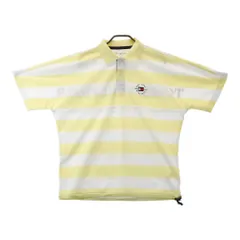 サイズ：L TOMMY HILFIGER GOLF トミー ヒルフィガーゴルフ  半袖ポロシャツ ボーダー イエロー系 [240101490941] ゴルフウェア メンズ ストスト