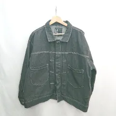 ◇ ⊇ LAKOLE ラコレ 長袖 デニムジャケット ジージャン サイズM ブラック メンズ E  【1412260046190】