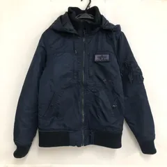 ALPHA INDUSTRIES アルファ インダストリーズ ナイロン ジャケット Mサイズ ネイビー フード付き アウター 25i菊ST