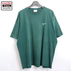 90s USA製 vintage NIKE ロゴ刺繍 半袖Ｔシャツ メンズ 表記XLサイズ