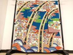 平和屋着物＊夏物 小紋 紗 薔薇 正絹 逸品 AAAZ0438jd