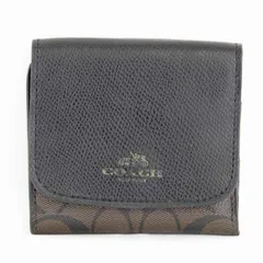 【新品　箱有　正規品】COACH コーチ　三つ折り財布 F87589 COACH コーチ レディース 三つ折り財布 シグネチャー ミニ財布