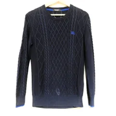 Burberry Black Label(バーバリーブラックレーベル) 長袖セーター サイズ2 M メンズ - ダークネイビー×ブルー