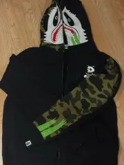 ⭐️激レア⭐️ 青山限定A bathing apeパンダデザイン フード付きパーカー A BATHING APE パーカー PANDA FULL ZIP HOODIE メンズ