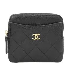 シャネル CHANEL マトラッセ タイムレス クラシック ジップコインパース キャビアスキン ブラック AP2061 美品 新入荷 CH1039