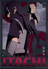 [중고] 클리어 포스터 A3 클리어 포스터 우치하 이타치(사륜안) [이치반 쿠지 NARUTO-나루토- 질풍전 닌노 인연] G상