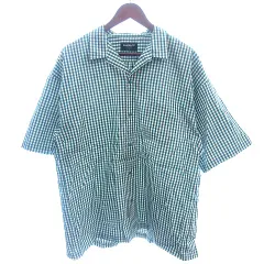ベイフロー BAYFLOW チャリアンドコー CHARI&CO シャツ スキッパーカラー ギンガムチェック 半袖 4 L 緑 グリーン /AUのサムネイル