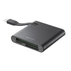 【新品・7営業日以内発送】サンワサプライ ADR-3TCML41BK SD4．0 UHS－II 対応 Type－C カードリーダー ADR3TCML41BK【沖縄離島販売不可】のサムネイル