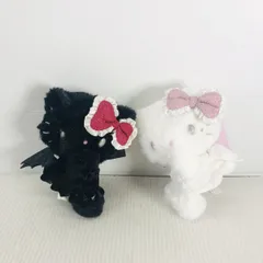 【タグ付】 ハローキティ 天使小悪魔デザインシリーズ マスコットホルダー