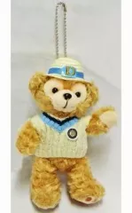 【中古】ぬいぐるみ ダッフィー(ホワイト) ぬいぐるみバッジ 「ミッキーとダッフィーのスプリングヴォヤッジ2012」 東京ディズニーシー限定 