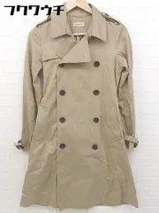 ■ ◎ Rinajour リナジュール ウエストベルト付き 長袖 トレンチ コート サイズL ベージュ系 レディース  【中古】 【1105180007531】