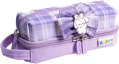 TOMMYFIELD 筆箱 ペンケース ふでばこ 小学生 女の子 女子 うさぎ りぼん( パープル)