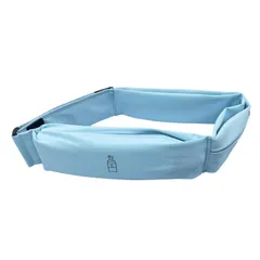 REMDY ランニングポーチ ポケット3つ コンパクト 揺れない 大容量 超軽量 防水 防汗 安定感 スマホ ペットボトル収納可【水色Mサイズ】 [Blue] [M]