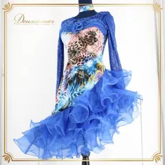 【美品 社交ダンス衣装】ワンピース ドレス ICHIOKU 青 ブルー キラキラ 美品 社交ダンス衣装】ワンピース ドレス ICHIOKU 青 ブルー