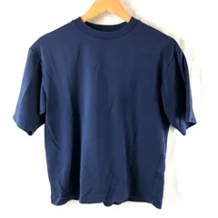 ユニクロ UNIQLO Tシャツ 半袖 無地 エアリズム ラウンドネック ネイビー 紺色 Sサイズ 2025082500154
