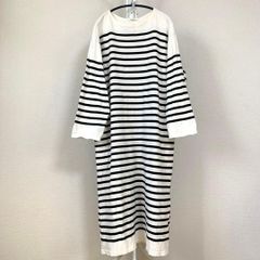MHL デニムジャンパースカート ワンピース 綿 マーガレットハウエル 白