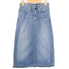 USA製★ AG エージー 通年 【the Audrey】 USED加工 カットオフ ミッドカーフ丈 デニム ロング スカート Sz.23　レディースのサムネイル