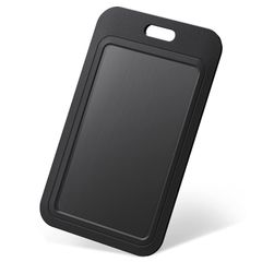 【数量限定】Pawfly スライド ID バッジ ホルダー ブラック 縦型 プラスチック カード ケース プロテクター ポーチ 透明な窓付き オフィス 学校 ID クレジット カード 近接キー カード 運転免許証とパス用 3 パック
