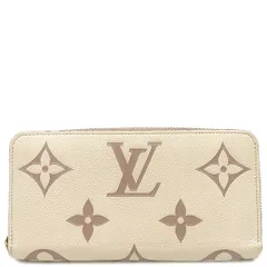ルイヴィトン LOUIS VUITTON 長財布 ジッピー ウォレット バイカラーモノグラムアンプラント クレーム×ボワドローズ ゴールド金具 茶 ラウンドファスナー   M80116 SP0221【中古】