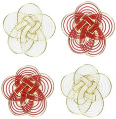 【数量限定】東京堂 紅白ちらし梅結び Φ5cm 4コ入 XJ000470-zzz