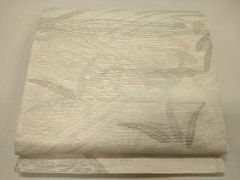 さんび大人の洗える夏着物絽グレー草柄緑色白薄灰色レディース女物薄物 