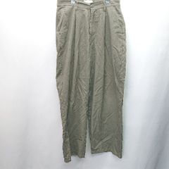 ◇ EMMA CLOTHES 엠마 클로즈 와이드 팬츠 사이즈 M 카키 계 여성 E [1407180034402]