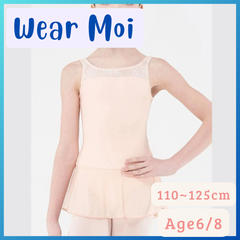 バレエレオタード【CANNELLE・サイズ：Age6/8・ピーチ】　Wear Moi / ウェアモア