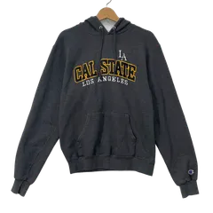 Champion/チャンピオン CAL STATE LA LOS ANGELS カレッジ カリフォルニア州大学 パーカー フーディー 長袖 フロント刺繍 NICARAGUA製 メンズ S ダークグレー
