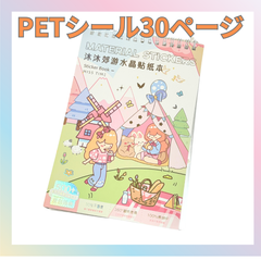シール  ステッカー　PET クリア 防水 金　銀　箔押し　少女　女の子　ゆめかわ　韓国　手帳　トレカデコ　デコ　コラージュ　安い　大量