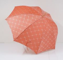 傘 NINA RICCI ニナリッチ レディース USED美品 ジャガード リボン ロゴ 軽量 グラス骨 60cm 日本製 A1449
