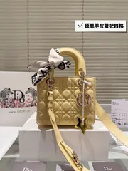 【今日特価】Dior Lady Dior 羊皮ミニバッグ 20cm 高品質アップグレード版