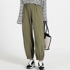 裾リブリラックスパンツ　カーキ　メーカー希望小売価格3,900円