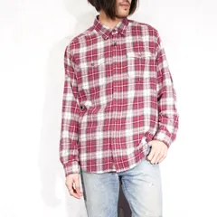USA VINTAGE Eddie Bauer CHECK PATTERNED COTTON FLANNEL SHIRT/アメリカ古着エディバウアーチェック柄コットンフランネルシャツ