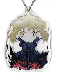 【中古】雑貨 セイバーオルタ 「劇場版 Fate/stay night [Heaven’s Feel] III.spring song 描き下ろしSDアクリルキーホルダー 第三章 A」 劇場グッズ
