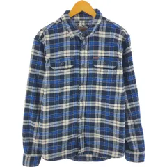 ORVIS オービス チェック柄 ベビーフランネルシャツ L ブラック グレー ORVIS オービス チェック柄 ベビーフランネルシャツ L ブラック