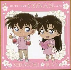 【中古】紙製品 工藤新一＆毛利蘭(デフォルメ) ミニ色紙 「セガ ラッキーくじONLINE 名探偵コナンカフェ -POLICE×CAFETERIA-」 E賞-19