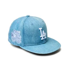 NEWERA CAP ニューエラ キャップ 59FIFTY Denim ロサンゼルス・ドジャース ワールドシリーズサイドパッチ ウォッシュドデニム  メンズ 男性 帽子 ハット 小物 国内正規品 正規取扱店 NEW ERA  プレゼント ギフト 贈り物 父の日