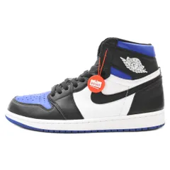 NIKE (ナイキ) AIR JORDAN1 RETRO HIGH OG ROYAL TOE 555088-041 エアジョーダン1 レトロ ハイカットスニーカー ロイヤルトゥ ブラック/ブルー US10/28cmのサムネイル