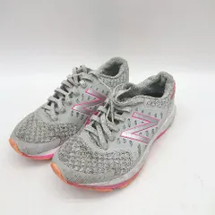 ◇ Θ NEW BALANCE ニューバランス スニーカー サイズ22.5 グレー系 ピンク レディース E  【1410290048887】