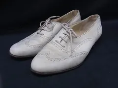 ■美品■ Salvatore Ferragamo フェラガモ ヌバック ウイングチップ シューズ サイズ 5 1/2 (約23cm) 靴 レディース ベージュ系 DJ9882