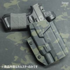 国内製造品 六七五 Glock ストリームライト TLR-7 ライト 専用 カイデックスホルスター 右用 Multicam Blackカラー