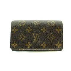 ルイヴィトン LOUIS VUITTON M61730 モノグラム ポルト モネ ビエ トレゾール 二つ折り 財布 ウォレット L字ファスナー イニシャル入り 茶 ブラウン ■GY12 /MQ