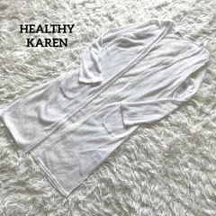 HEALTHY KAREN ヘルシーカレン　ロングカーディガン　LL ホワイトのサムネイル
