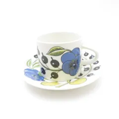 美品 ARABIA アラビア パラティッシ イエロー コーヒーカップ＆ソーサー 北欧 旧ロゴ SO3392P1 のサムネイル