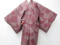 【一輝堂】リサイクル着物 道中着 正絹 身丈約99.5cm 裄丈約68cm 25z09-5047のサムネイル