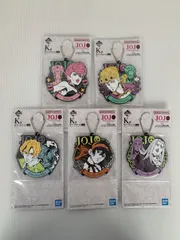 一番くじ ジョジョの奇妙な冒険 GOLDEN WIND K賞 ラバーチャーム 5個セット ジョルノ・ジョバァーナ アバッキオ トリッシュ パンナコッタ・フーゴ ナランチャ・ギルガ JOJO キーホルダー